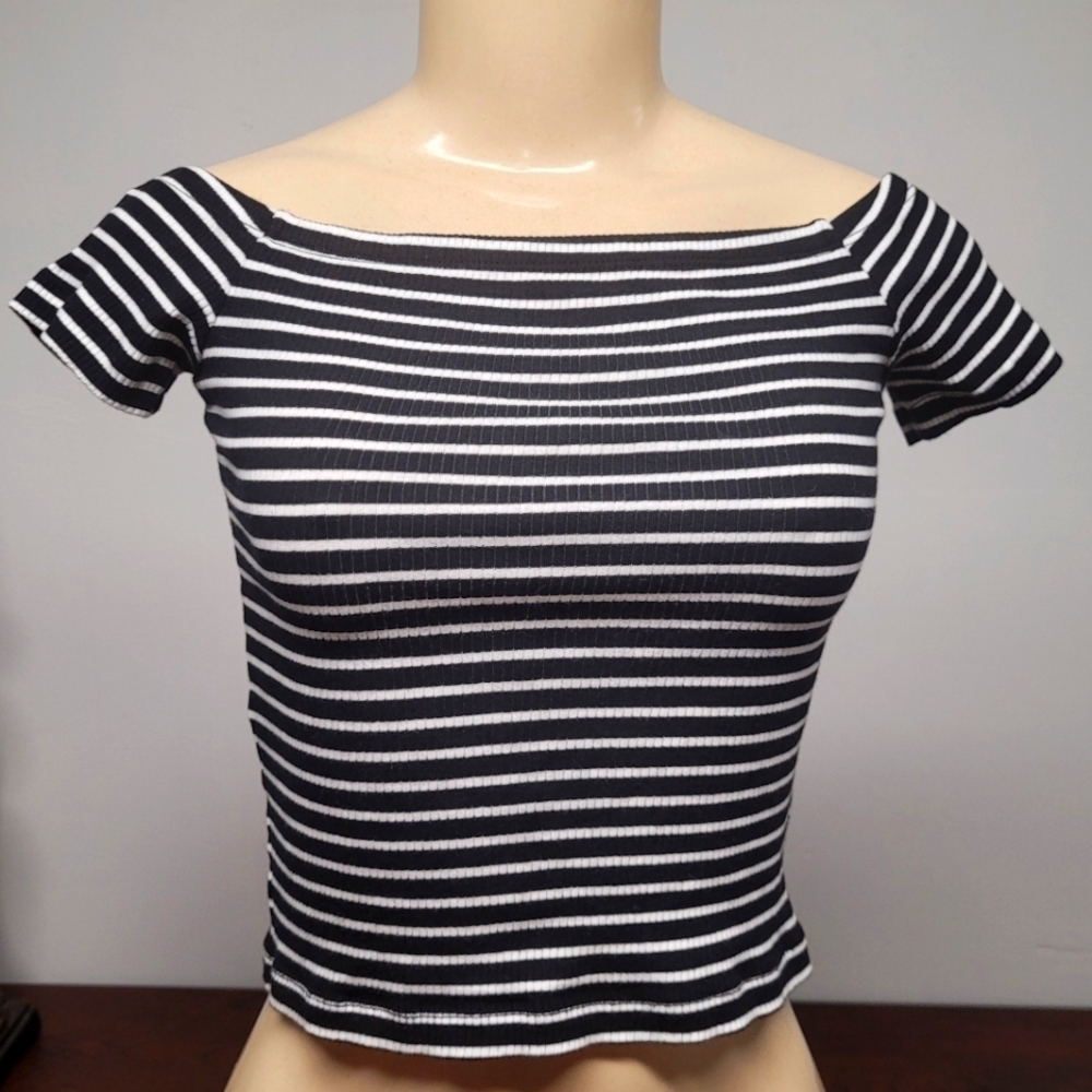 Forever 21 Crop Top Ribbed Stretch M